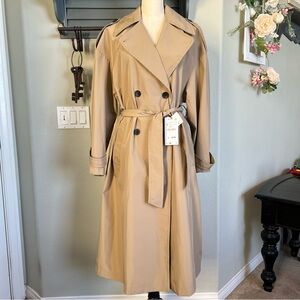 Zara wind and rain trench coat nwt